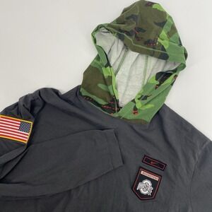 Ohio State Hoodie Mens Extra Large Camo Nike Hooded On Field Buckeyes USA Patch